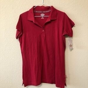 Dickies Signature Classic Fit Red Polo Shirt NWT